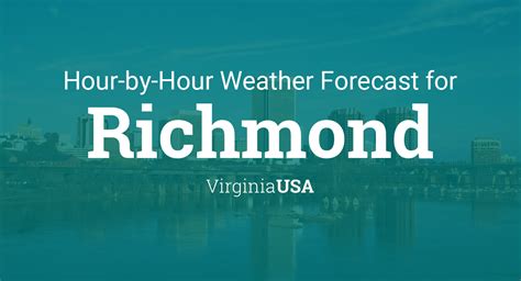 Weather richmond virginia hourly - Richmond and Central Virginia weather updates, ... Next 12 Hours. Time. Temp. Wind. ... Richmond weather: Cool and dry, and still looking for snow.